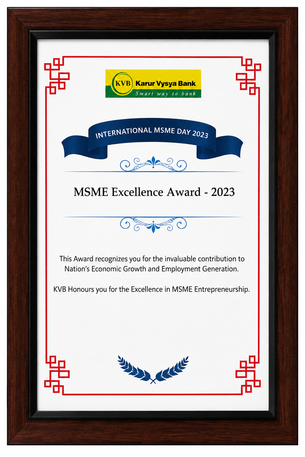 MSME Excellence Award 2023